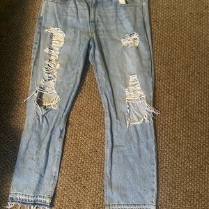 Hudson Jeans Light Blue Distressed Flare & Wide Leg